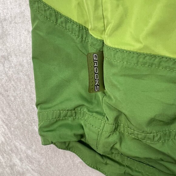 BROOKS Running Jacket Womens L Green Vented Windbreaker Full Zip Pockets - Picture 10 of 15